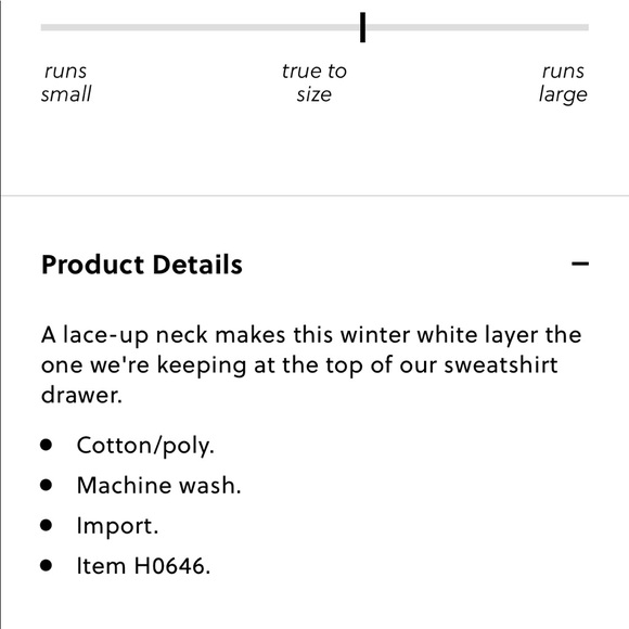 Jcrew lace up tunic sweatshirt, m, nwot - Picture 4 of 4